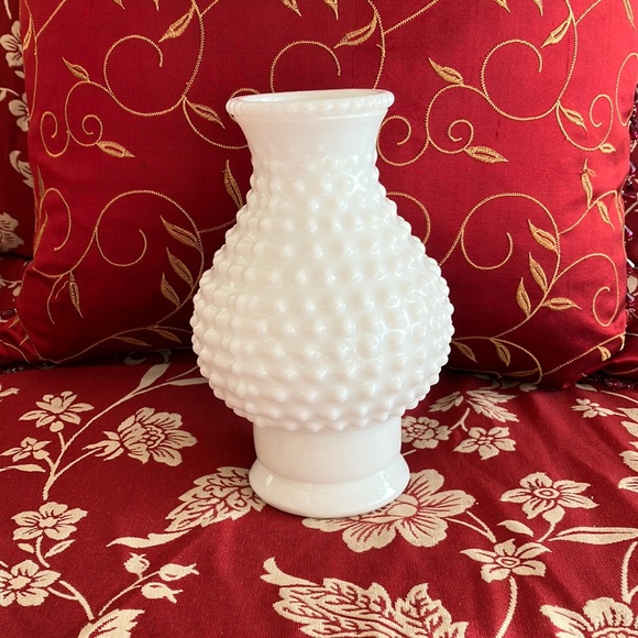 Accents Hobnail Milk Glass Vase Poshmark